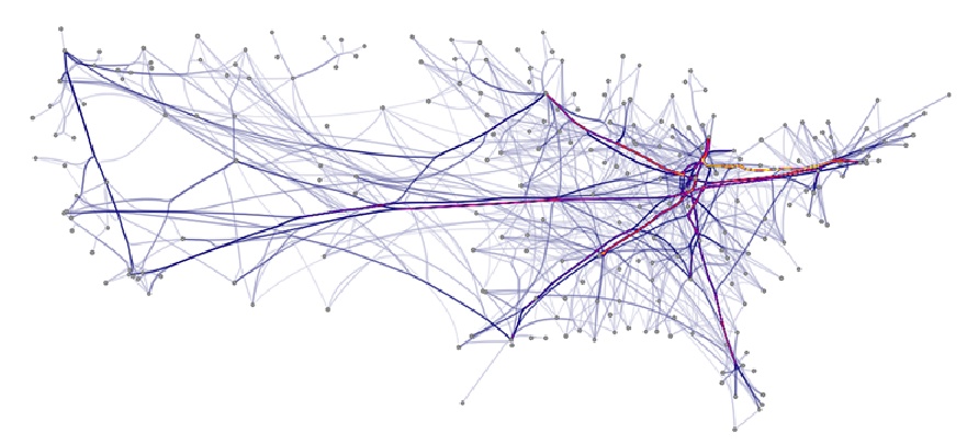 US airway routes